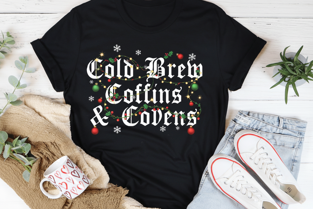 Cold Brew Coffins & Covens Tee - CAMARABUSSINES