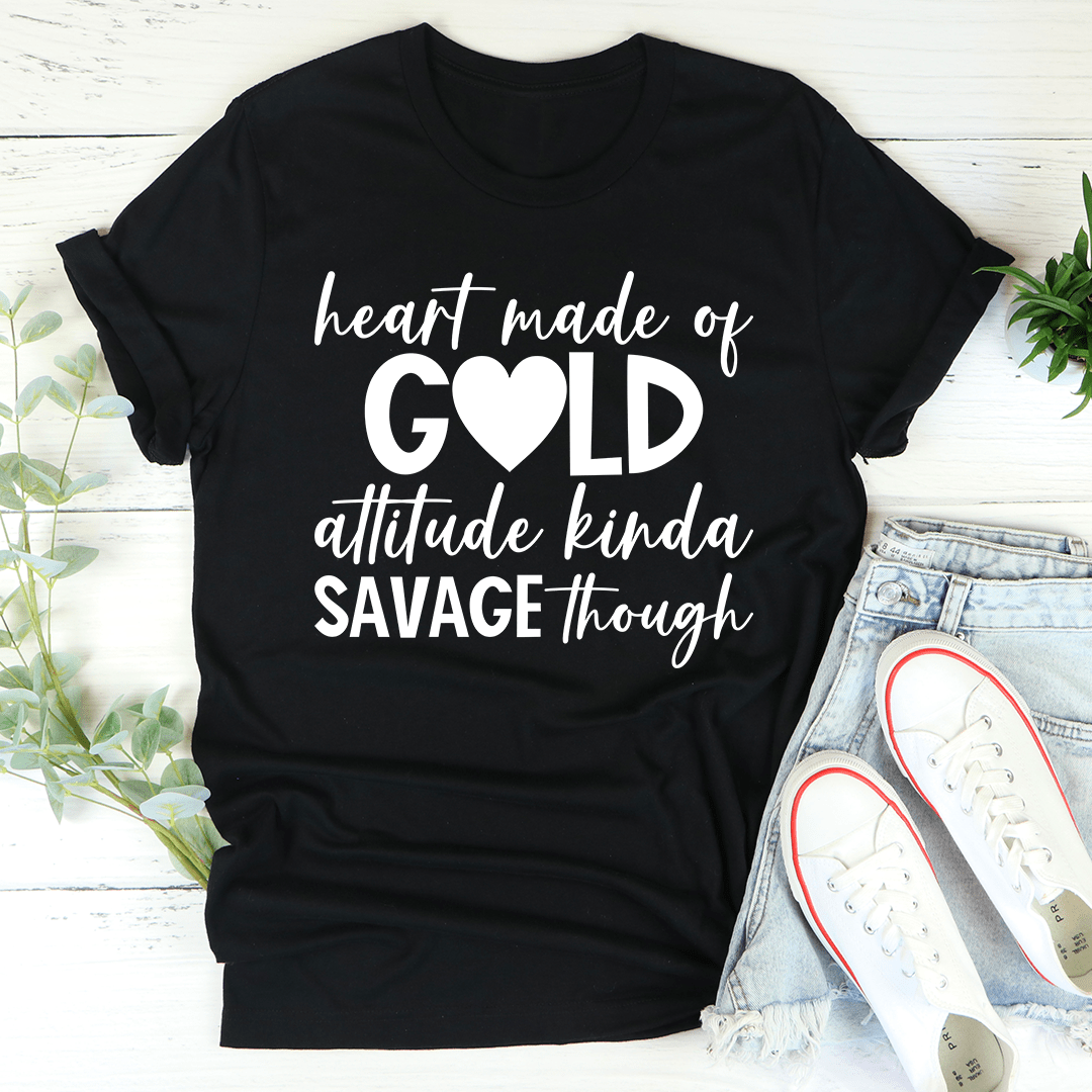 Heart Made Of Gold Tee - CAMARABUSSINES