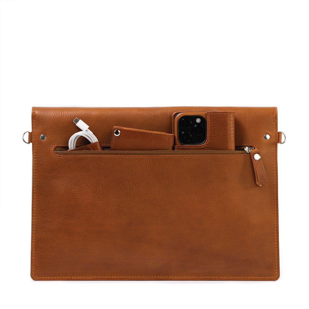 Leather Bag for iPad with adjustable strap - CAMARABUSSINES