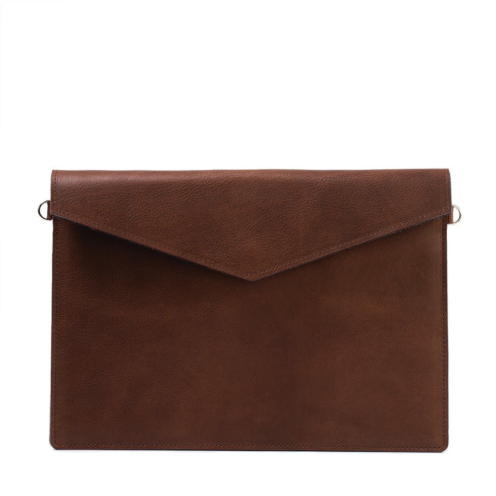 Leather MacBook Bag with Adjustable Strap - CAMARABUSSINES