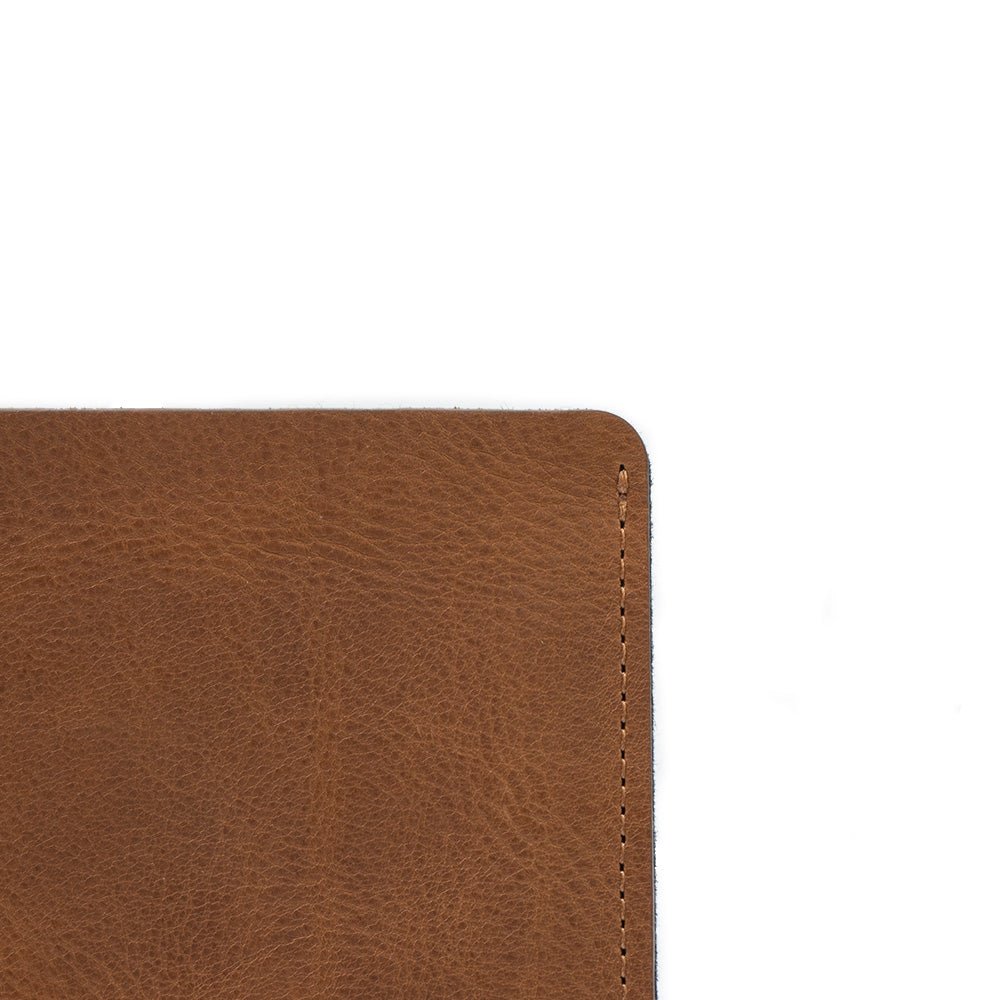 Leather Sleeve for MacBook with zipper pocket - CAMARABUSSINES