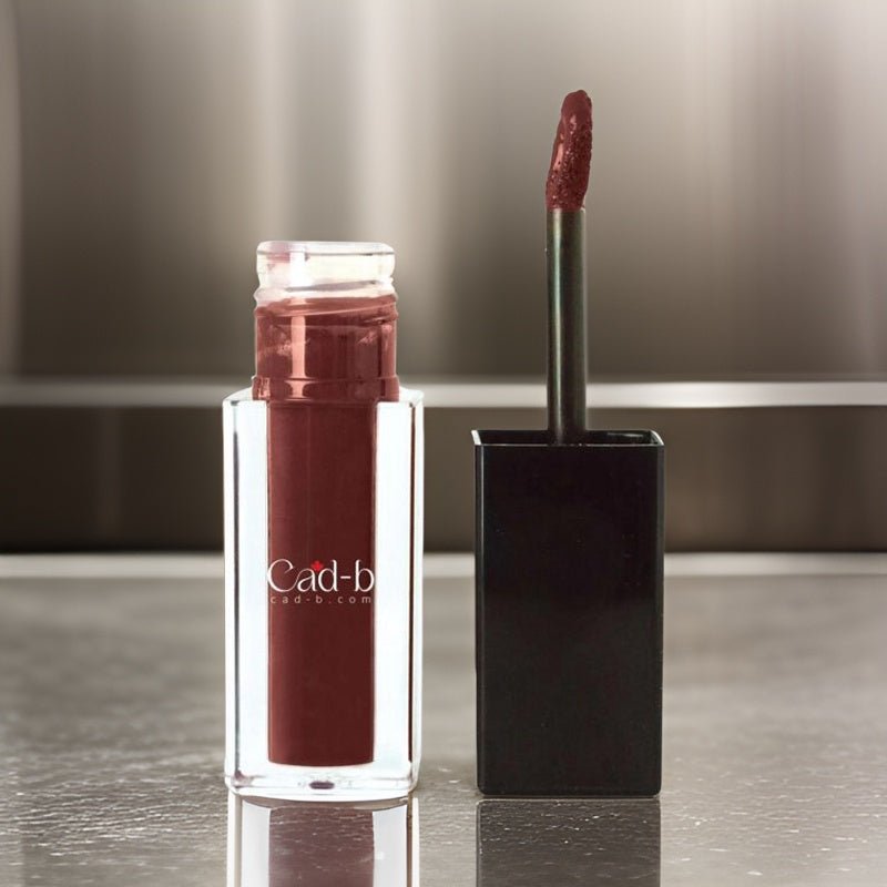 Liquid Cream Lipstick Cherry Wine - LCL02 | Paraben Free, Talc Free, Vegan, Vitamin E - CAMARABUSSINES