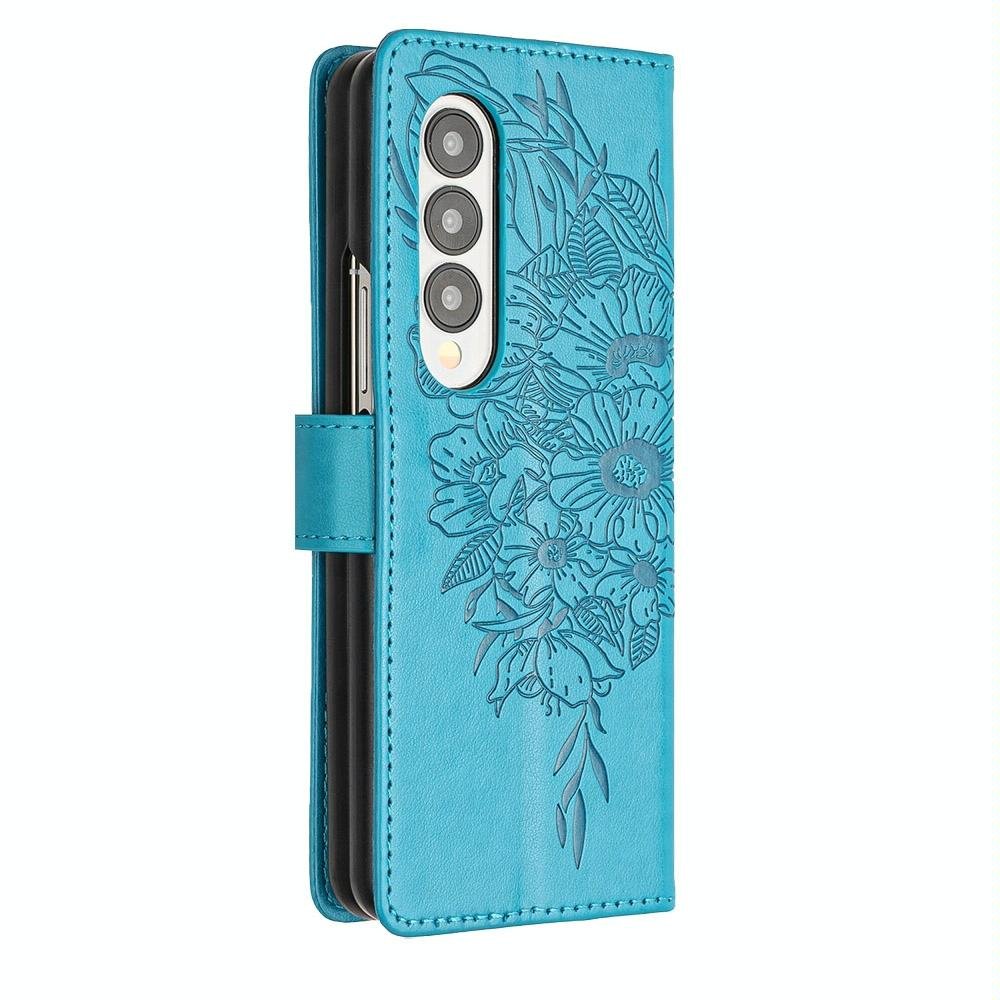 NNEDSZ Butterfly Embossed Leather Phone Case - Blue - CAMARABUSSINES