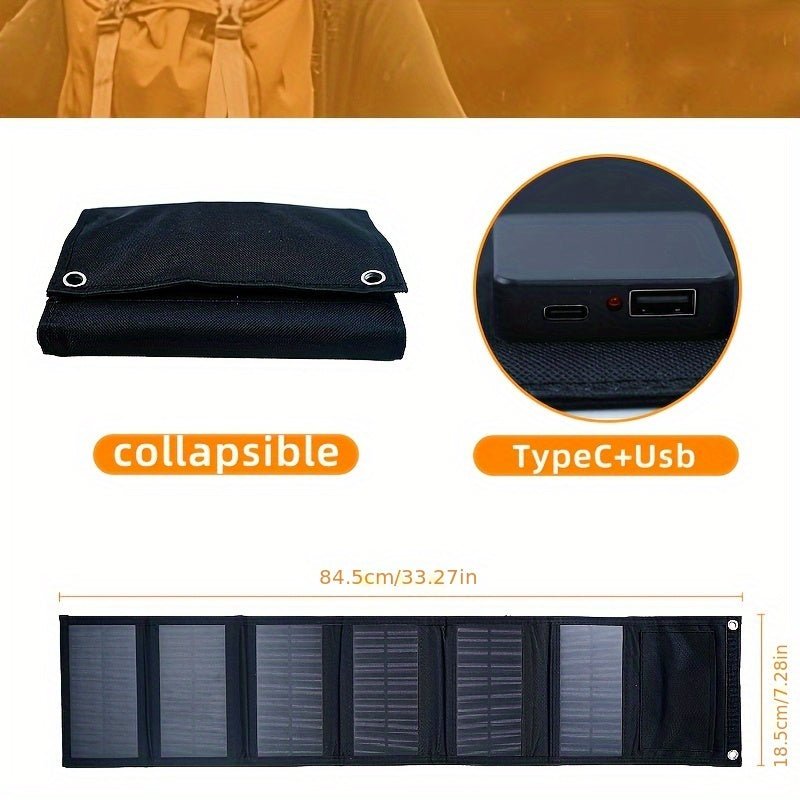 NNETM Foldable 60W Portable Solar Charging Panel - CAMARABUSSINES