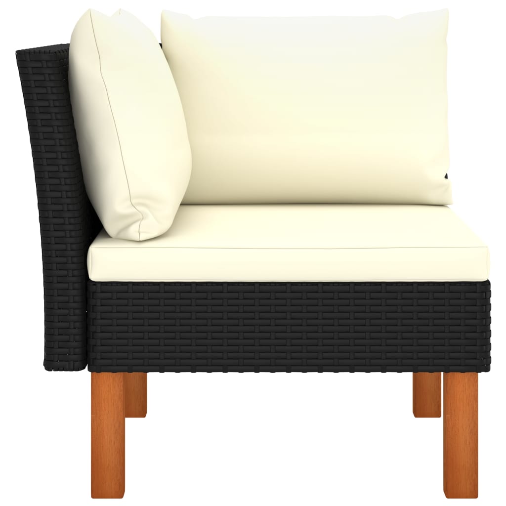 NNEVL Corner Sofa Poly Rattan and Solid Eucalyptus Wood - CAMARABUSSINES