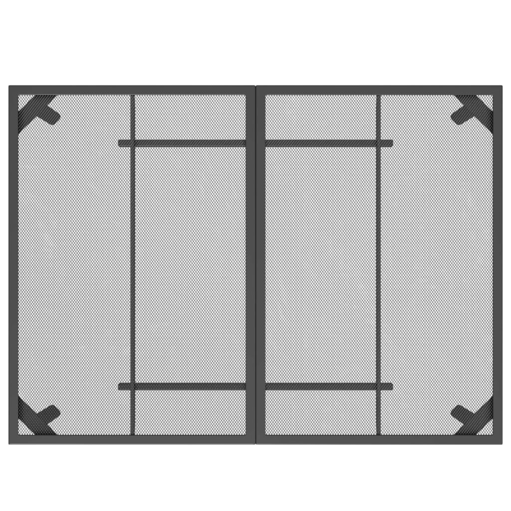 NNEVL Garden Table Anthracite 110x80x72 cm Steel Mesh - CAMARABUSSINES